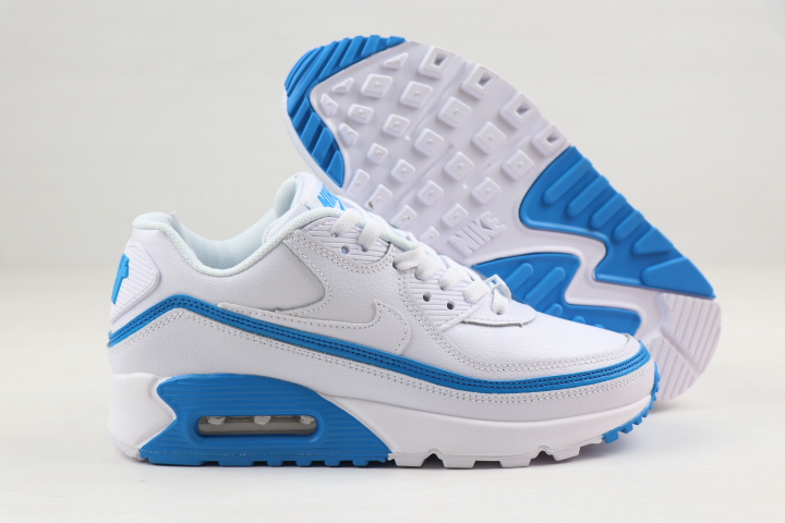 2020 Nike Air Max 90 White Blue Shoes - Click Image to Close